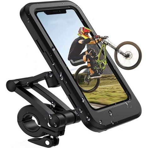 Bellerise – Handyhalterung Für Fahrrad Und Motorrad, Universelle Fahrradhalterung, Wasserdicht, Touchscreen, Für Smartphones Bis Zu 6,7 Zoll