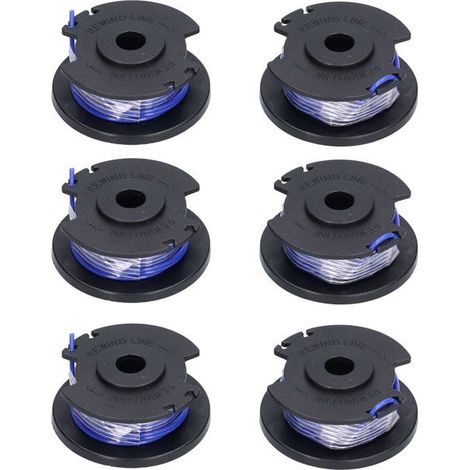 Bellerise – 6 Ersatzspulen – Für Ryobi 18v/24v/40v Freischneider – 1,65 Mm Nylonfaden