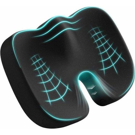 Bellerise – Steißbeinkissen, Sitzkissen Aus Memory-schaum, Ergonomisches Kissen Für Büro, Auto, Rollstuhl