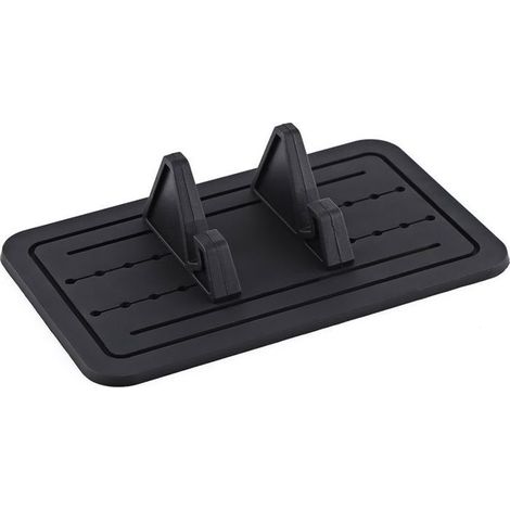 Bellerise – Silikon-automatte – Verstellbare, Rutschfeste Unterlage – Für Armaturenbretter Von Pkw Und Suvs – Schwarz, 17,5 X 10,5 Cm