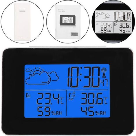 Bellerise – Wetterstation – Lcd-bildschirm, 8-stunden-vorhersage, Außensensor – Für Zuhause Und Büro