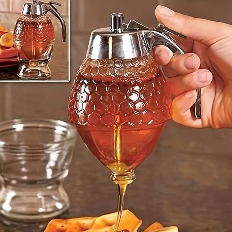 Bellerise - Honigspender Mit Ständer — Ideal Für Sirupe, Saucen Und Würzmittel