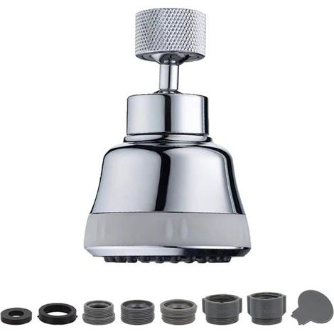 Bellerise - Wasserhahn-luftsprudler/brause, Ersatzzubehör Für Küchenarmaturen, 4 Sprühmodi (diamant, Silber).
