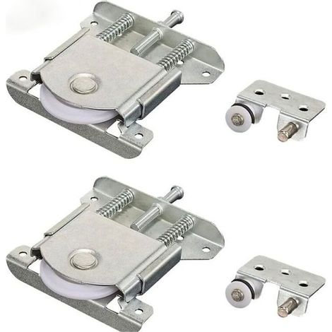 Bellerise - Paar Schiebetürrollen, Schrankrollen, Fenster- Und Schiebetürrollen (silber)