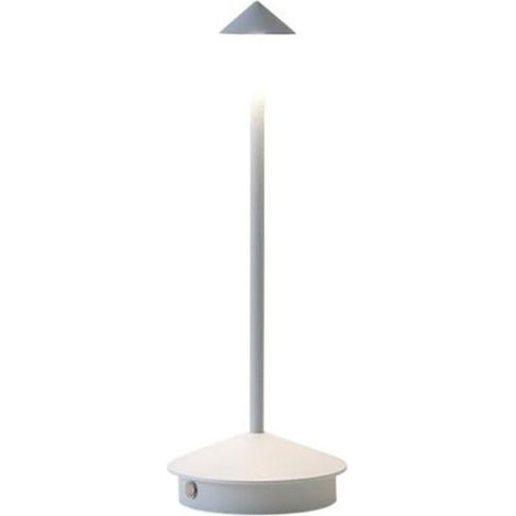 Bellerise – Moderne Kabellose Led-tischleuchte (3000 Mah) – Wiederaufladbares Touch-nachtlicht Mit 3 Helligkeitsstufen Für Restaurants Und Camping – Weiß