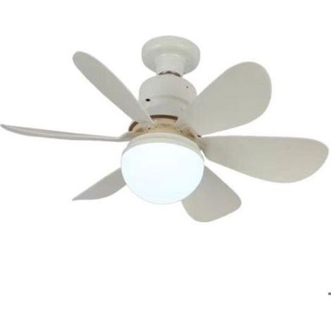 Bellerise – E27 Led-deckenventilator – Fernbedienung, Leise, Dimmbar – Für Küche Und Schlafzimmer – 42/52 Cm, Weiß