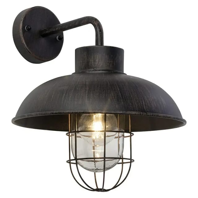 Brilliant Außen-Wandlampe Portland Rostfarbe
