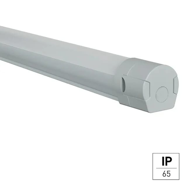 E2 Elektro Feuchtraum-Wannenleuchte LED Pro L 50 W Grau