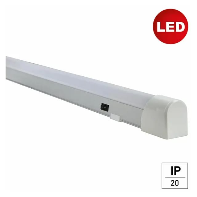 E2 Elektro LED-Lichtleiste Base Switch M 20 W Grau