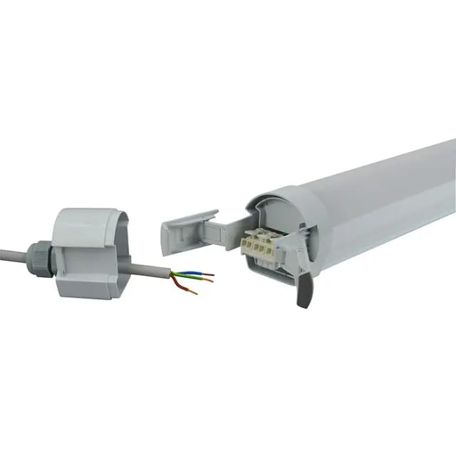 E2 Elektro Feuchtraum-Wannenleuchte LED Pro M 36 W Grau