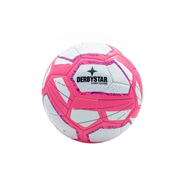 Derbystar Fußball Heimspiel Street Soccer Größe 5 Weiß-Pink