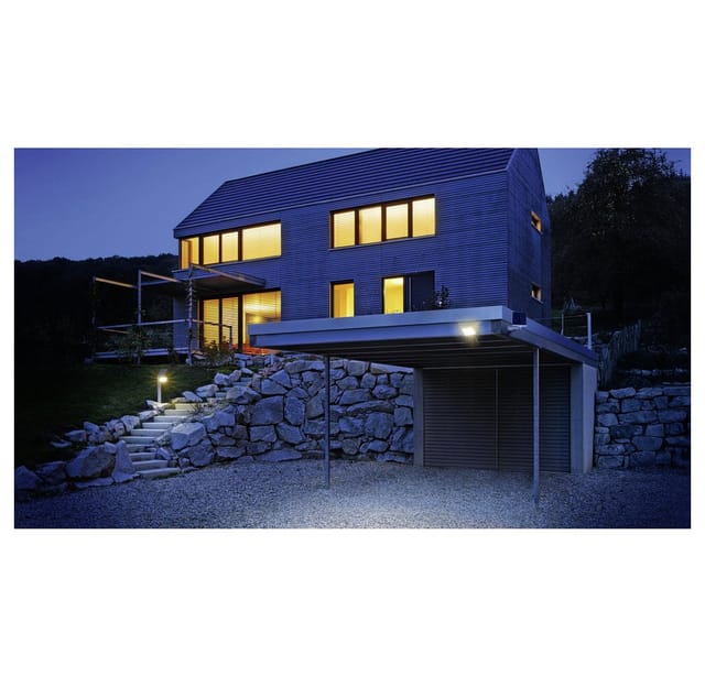 Steinel LED-Solar-Außenwandleuchte mit Bewegungsmelder XSolar L-S One Anthrazit