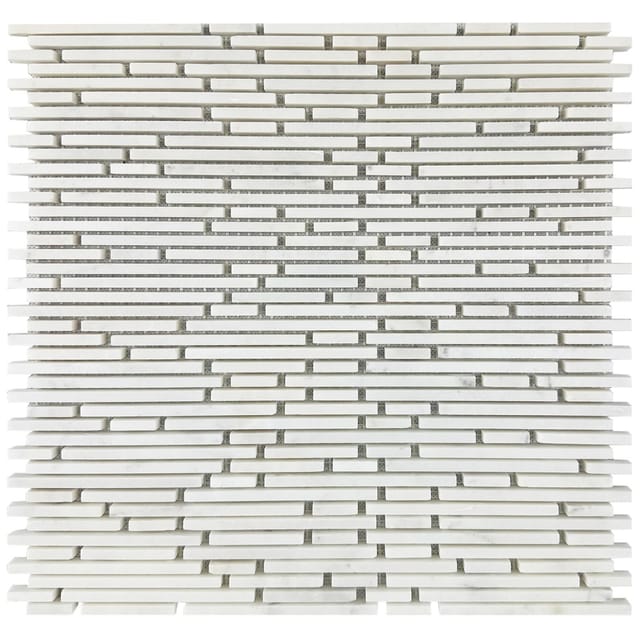 Mosaikmatte Superslim Bianco Beige 30,5 cm x 30,5 cm