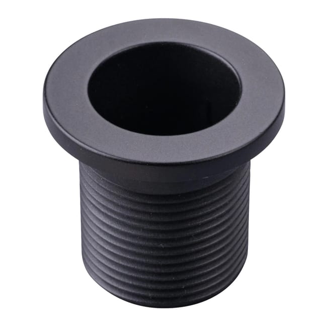 Fackelmann Waschbecken-Rosette zum Schrauben Ø 25 mm Schwarz