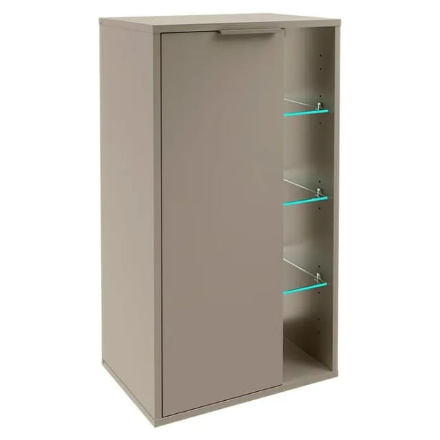 Fackelmann Fach-Midischrank B.Paris Links 47 cm Cubanit Grau