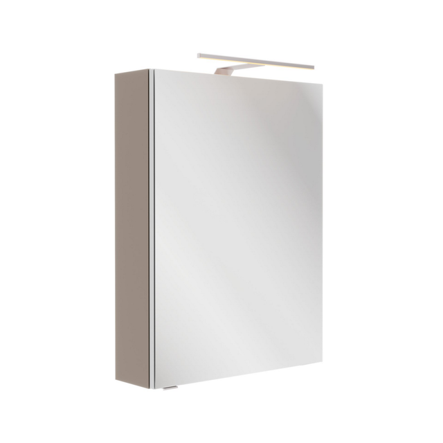 Fackelmann LED-Spiegelschrank SBC Rechts 50 cm x 68 cm x 15,3 cm Cubanit Grau