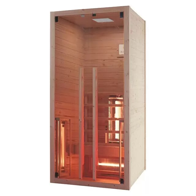 Eilo Infrarotkabine EL 101 - Fichte 90 x 90,4 x 190 cm