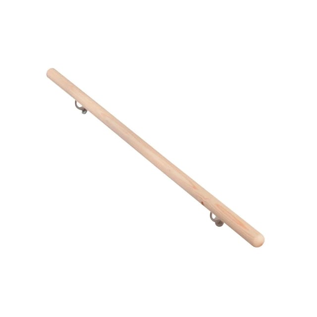 Handlauf Komplettset Fichte Massivholz Ø 52 mm - 1.500 mm inkl. Konsolen