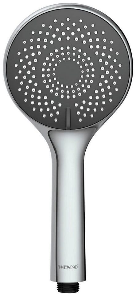 Wenko Handbrause Water Saving Ø 11 cm Grau-Chrom