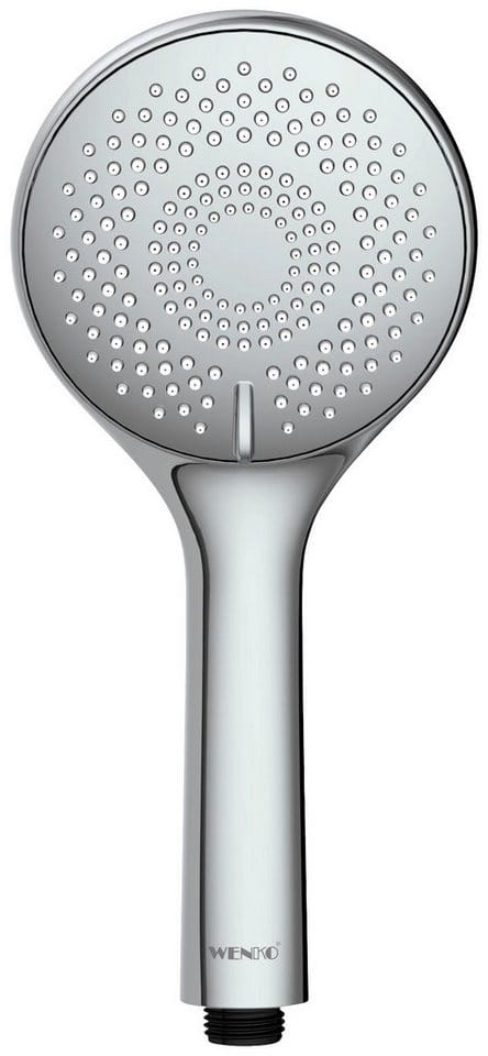 Wenko Duschbrause Watersaving 11 cm x 11 cm ABS-Kunststoff Chrom-Weiß