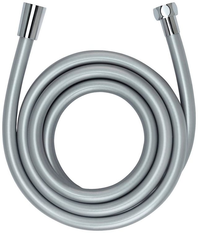 Wenko Duschschlauch 175 cm Kunststoff Silber Messing-Anschlüsse verchromt