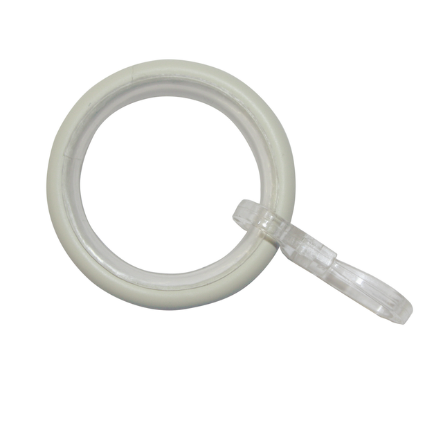 Gardinia Gardinenringe Elba mit Gleiteinlage Ivory