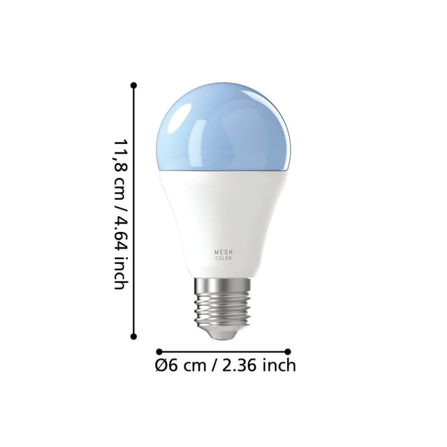 Eglo Leuchtmittel E27 Glühlampenform 806,m 9 W