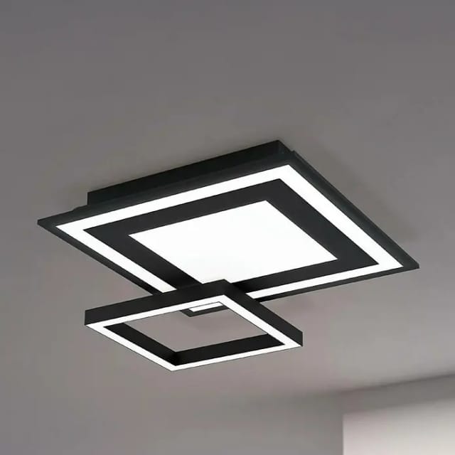 Eglo LED-Deckenleuchte Zigbee Savatarila-Z Eckig Weiß Schwarz 2,7 W
