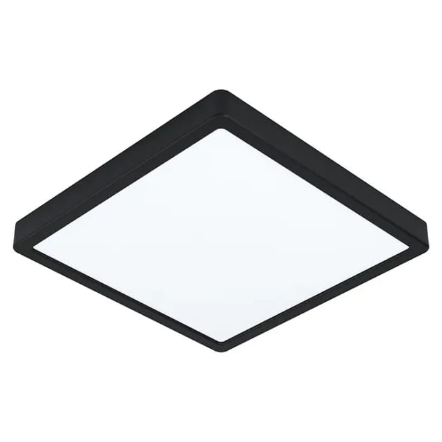 Eglo LED-Aufbauleuchte Zigbee Fueva-Z Eckig Weiß Schwarz 19,5 W