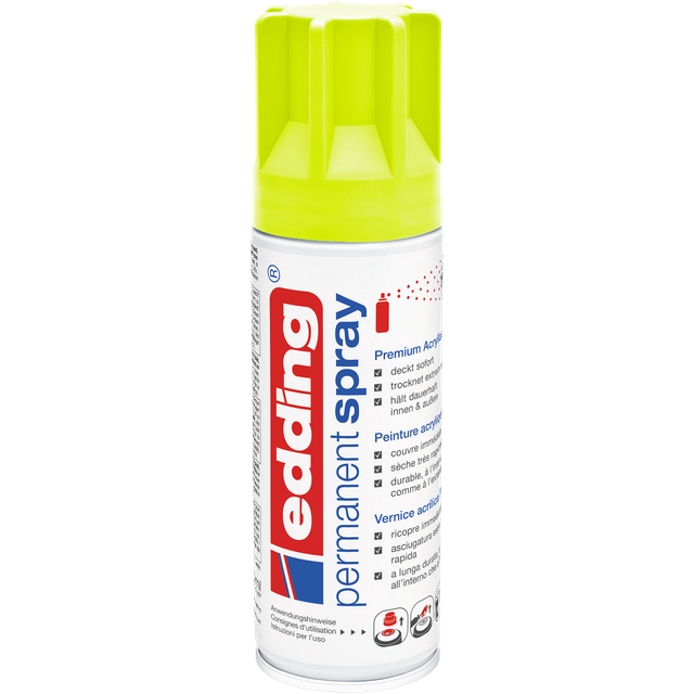 edding 5200 Permanent Spray Neongelb matt 200 ml