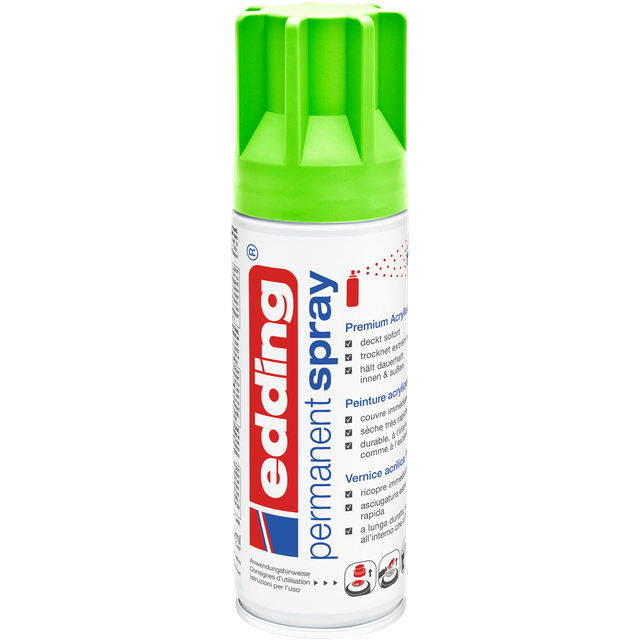edding 5200 Permanent Spray Neongrün matt 200 ml