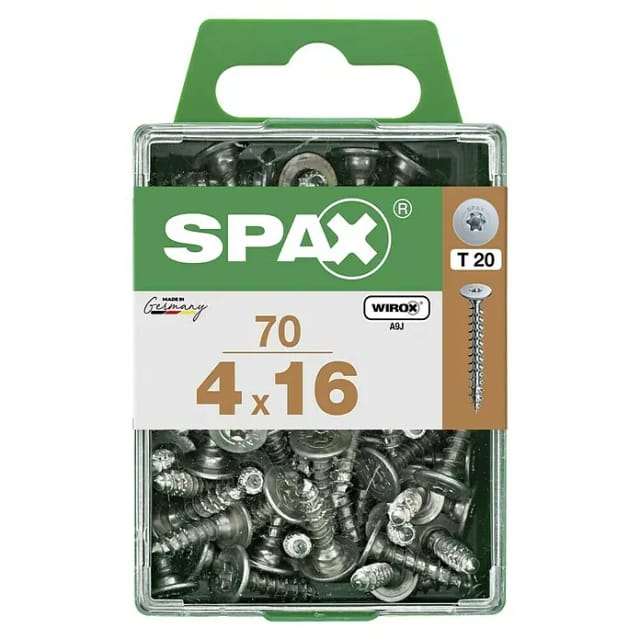 Spax Flachkopf Universalschraube T-Star plus-Antrieb Ø 4 mm x 16 mm 70 Stück
