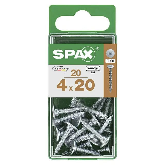 Spax Flachkopf Universalschraube T-Star plus-Antrieb Ø 4 mm x 20 mm 20 Stück