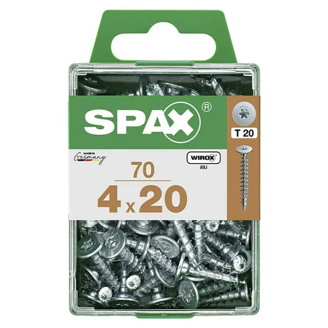 Spax Flachkopf Universalschraube T-Star plus-Antrieb Ø 4 mm x 20 mm 70 Stück