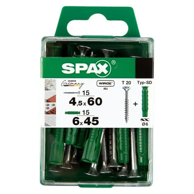 Spax Senkkopf Universalschraube T-Star plus-Antrieb Ø 4,5 mm x 60 mm 30 Stück