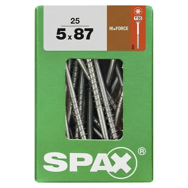 Spax Tellerkopf Universalschraube T-Star plus-Antrieb Ø 5 mm x 87 mm 25 Stück