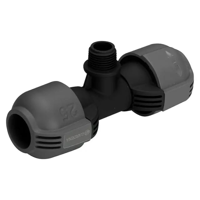 Gardena T-Stück 25 mm (1 Zoll) x 13 mm (1/2 Zoll)-Außengewinde