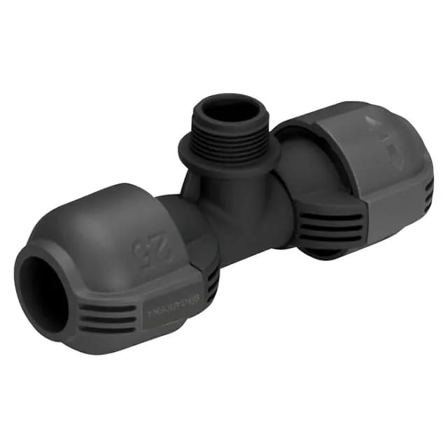 Gardena T-Stück 25 mm (1 Zoll) x 19 mm (3/4 Zoll)-Außengewinde