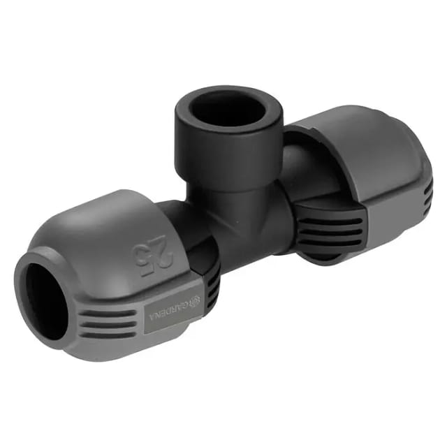 Gardena T-Stück 25 mm (1 Zoll) x 19 mm (3/4 Zoll)-Innengewinde