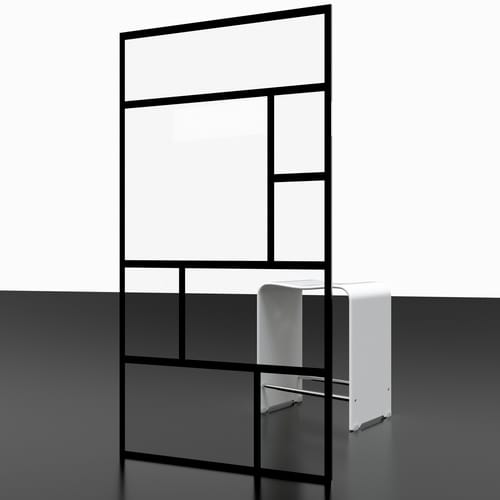Schulte Badewannenaufsatz ''Atelier 1'' 1-teilig 140 cm x 80 cm Mattschwarz