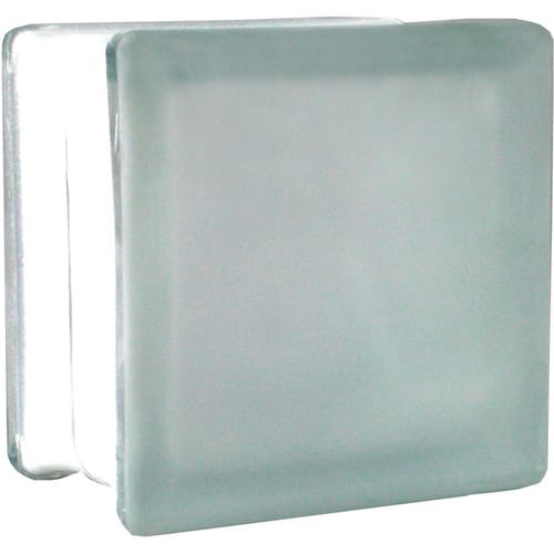 BM Glasstein Wolke Weiß 2-Seitig Satiniert 11,5 cm x 11,5 cm x 8 cm