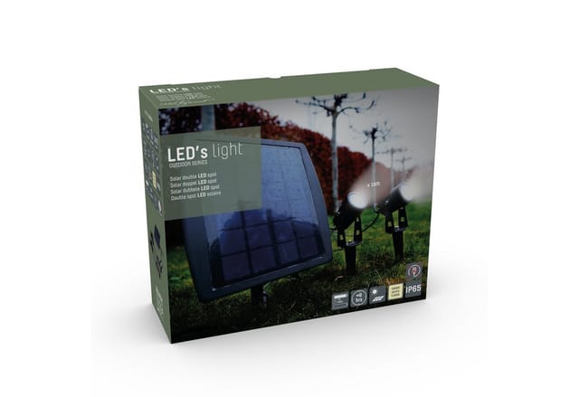 LED's Work Solar-Außenleuchte mit Erdspieß und Sensor 1,5 W 140,m 3.000 K