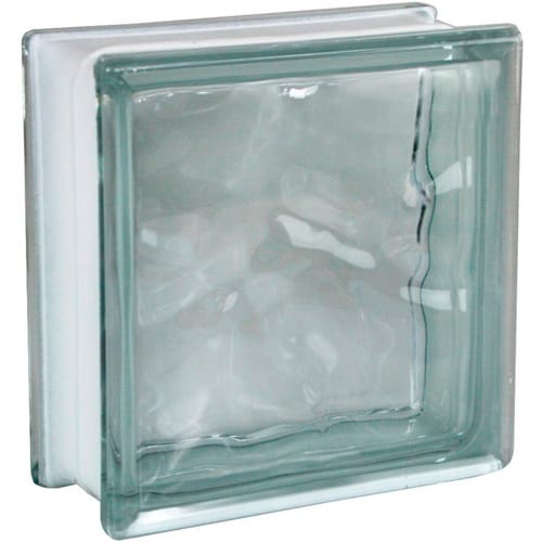 Glasstein Wolke Klar Schallschutz 19 cm x 19 cm x 8 cm