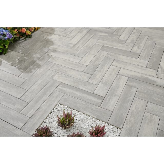 Kann Terrassenplatte Rayon Grau-Alpin 80 cm x 20 cm x 7,5 cm
