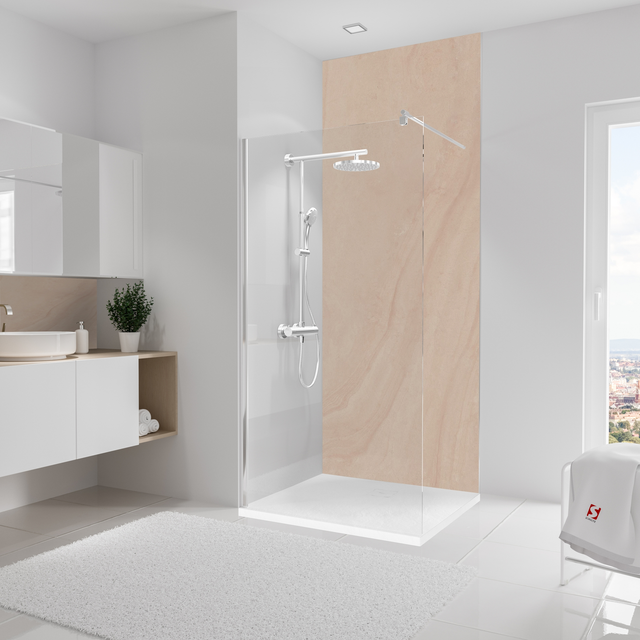 Schulte Duschrückwand Softtouch DecoDesign 255 cm x 100 cm Sandstein-Beige