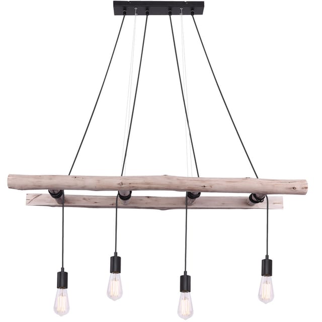 Globo Pendelleuchte Irmgard Holz Natur