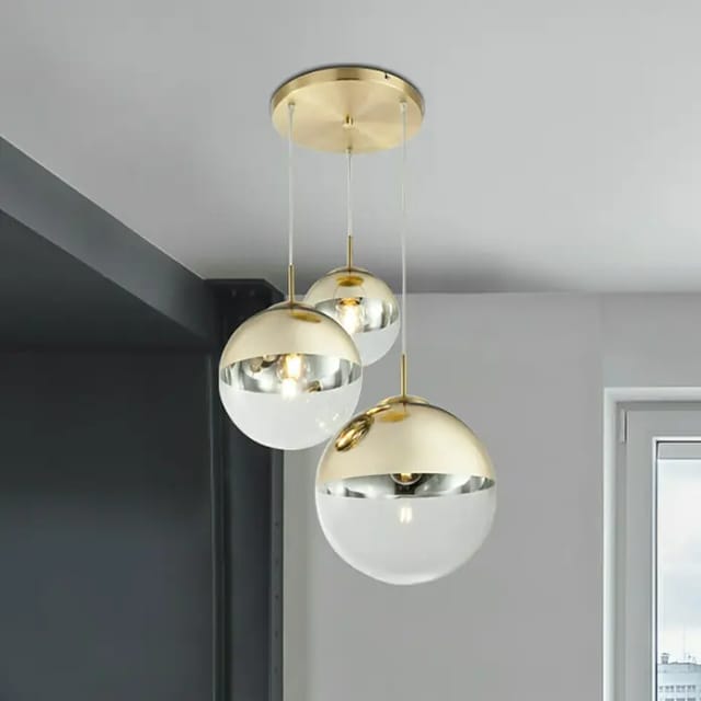 Globo Pendelleuchte Varus Metall Goldfarbig