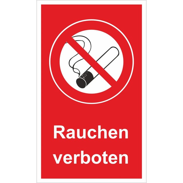 Warn- und Hinweissschild Rauchen verboten 25 cm x 15 cm PST