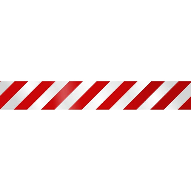 Aufkleber reflekt. Leuchtbakenstreifen Rechts Links'' 5,5 cm x 16,5 cm