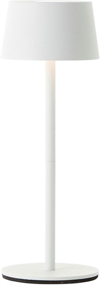 Brilliant Akku-Tischleuchte Jona 25 cm Weiß